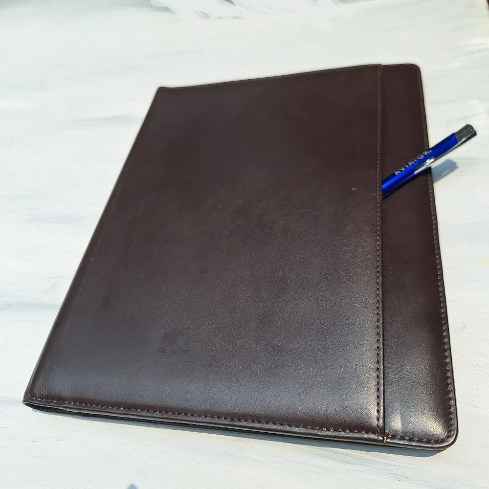 Genuine Leather Day Planner Journal Notebook Holder Folder Portfolio Daytimer